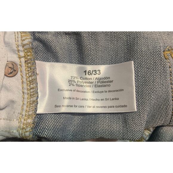 Eddie Bauer Bootcut Jeans Womens 16x33 Cotton Blue Denim Pants Mid-rise Trousers - Picture 11 of 16